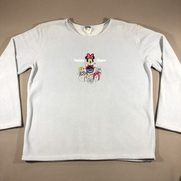 Vintage Minnie Mouse Compulsive Shopper Crewneck Sweatshirt Disney Size Large - Picture 1 of 8